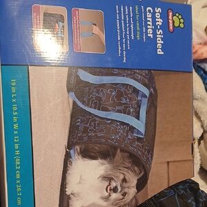 Top Paw Blue and Black Soft-Sided Carrier